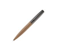 BOSS Penna a sfera color cammello con cappuccio metallizzato a coste - Style Ballpoint pen Illusion Arcade Camel & Gu, 58681684 Beige pz.