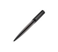 BOSS Penna a sfera placcata canna di fucile con cappellino in pelle saffiano - Style Ballpoint pen Double B Saffiano Black, 58681666 Nero pz.