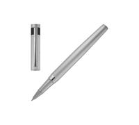 BOSS Penna roller cromata con motivo opaco sfaccettato - Style Rollerball pen Loop Diamond Chrome, 58139237 Nero pz.