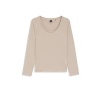 Boss Pigiama da Donna a Maniche Lunghe, Beige Claro, L