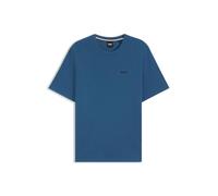 BOSS T-shirt del pigiama in misto cotone con logo ricamato - Style Waffle T-Shirt, 50535891 Blu S