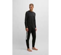 BOSS Pigiama in misto cotone con inserti a contrasto - Style Balance Long Set, 50535718 Nero S
