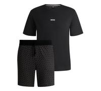 BOSS Pigiama Uomo In Cotone Con Logo e Monogrammi 50540613 Colore Nero