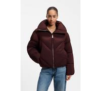 BOSS Piumino con zip in tessuto lucido - Style C_Padilena, 50548035 Rosso scuro 42