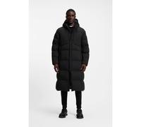 BOSS Piumino smanicato lungo in tessuto elasticizzato idrorepellente - Style OW_Riplite Coat HD, 50543972 Nero XL