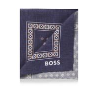 BOSS Pochette con stampa digitale - Style C-POCKET SQ.-251, 50551097 Blu a motivi pz.