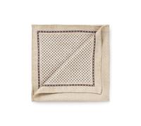 BOSS Pochette in seta stampata realizzata in Italia - Style L-POCKET SQ CM35 253, 50551345 Beige chiaro pz.