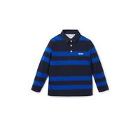 BOSS Polo a maniche lunghe per bambini con righe e logo - Style J51169/84908A, J51169 Blu scuro 114