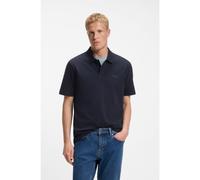 BOSS Polo classica in cotone con logo - Style Pe_Slub_Z, 50574605 Blu scuro M