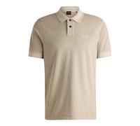 Hugo Boss Polo Prime in piqué di cotone con logo stampato Beige chiaro S Uomo