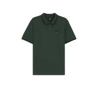 BOSS Polo da equitazione in cotone elasticizzato con toppa con logo - Style PAUL POLO PATCH PINE GROVE, B7M0602 Verde scuro L