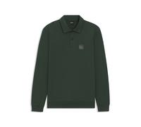 BOSS Polo da equitazione in maglia di cotone elasticizzato con toppa con logo - Style LUIS POLO SWEATER, B7M1201 Verde scuro XXL