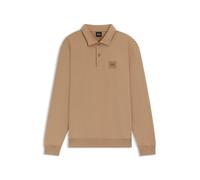 BOSS Polo da equitazione in maglia di cotone elasticizzato con toppa con logo - Style LUIS POLO SWEATER, B7M1201 Beige XL