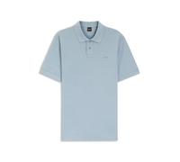 BOSS Polo in piqué di cotone con logo stampato - Style Prime, 50507813 Celeste M