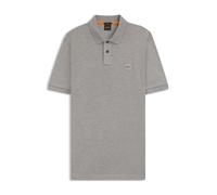 BOSS Polo da Uomo Passenger Slim Fit in Cotone Elasticizzato con Logo Toppa, Light/Pastel Grey51, S