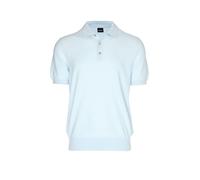 BOSS Maglione regular fit in tessuto strutturato con colletto polo - Style H-Lurazio, 50565506 Celeste L