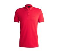 BOSS Polo paddy in piqué di cotone con logo sul sottocollo - Style Paddy, 50469055 Rosso L