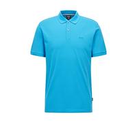 BOSS Polo in Cotone Biologico con Logo Ricamato 50468301 Pallas Azzurro (L)
