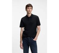 BOSS Polo in cotone con jacquard geometrico - Style H-Parlay 321, 50567971 Blu scuro L