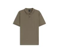BOSS Polo in cotone con lavorazione a spina di pesce - Style C-Parlay 240, 50549593 Marrone L