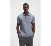 BOSS Polo in cotone con mappatura del corpo jacquard - Style Patteo GOC, 50544170 Grigio L