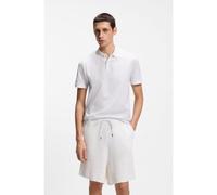 BOSS Polo in cotone con motivo jacquard - Style H-Parlay 233, 50558855 Bianco L