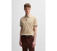 BOSS Polo in cotone intrecciato con profili a contrasto - Style Parlay 185, 50486186 Beige MA