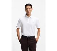 BOSS Polo in cotone mercerizzato con doppio monogramma - Style C-Parris 01, 50520297 Bianco M