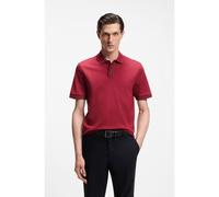 BOSS Polo in cotone mercerizzato con finiture a righe - Style H-Parlay 238, 50559668 Rosso M
