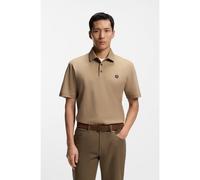 BOSS Polo in cotone mercerizzato con monogramma Double B - Style C-Parris 01, 50555829 Beige M