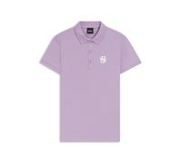 BOSS Polo in cotone stretch d'ispirazione equestre con monogramma Double B - Style MONA POLO WHITE, B7W0602 Luce viola XS