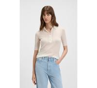 BOSS Polo in maglia a coste in misto lana vergine - Style C_Fugano, 50543977 Bianco XS