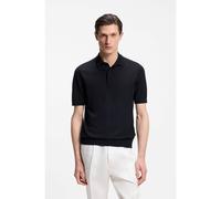 BOSS Polo in maglia di lana vergine - Style H-Nolano, 50560485 Blu scuro XL