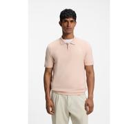 BOSS Polo in maglia di misto cotone con lavorazione bodymapping - Style KN_Momentum-Lite PS, 50558353 Arancio chiaro S