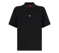 Boss - Polo in maglia jacquard dal taglio rilassato - - Tops - Uomo - Nero - S