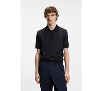 BOSS Polo in misto cotone con chiusura con zip - Style H-Paras 70, 50554614 Blu scuro XXL