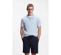 BOSS Polo in misto cotone con struttura bodymapping - Style KN_Momentum-Lite PS, 50558353 Celeste XL