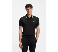 BOSS Polo in piqué di cotone con dettagli logo - Style Paddy, 50469055 Blu scuro M