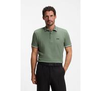 BOSS Polo in piqué di cotone con dettagli logo - Style Paddy, 50469055 Verde S
