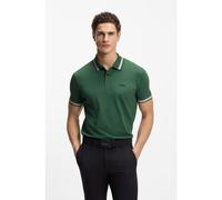 BOSS Polo in piqué di cotone con dettagli logo - Style Paddy, 50469055 Verde scuro 6XL