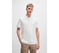 BOSS Polo in piqué di cotone con logo stampato - Style Prime, 50507813 Bianco 6XL