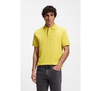 BOSS Polo in piqué di cotone con logo stampato - Style Prime, 50507813 Giallo S
