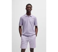 BOSS Polo in piqué di cotone con logo stampato - Style Prime, 50507813 Luce viola 6XL