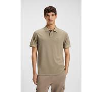 BOSS Polo in piqué di cotone con logo stampato - Style Prime, 50507813 Marrone chiaro XL