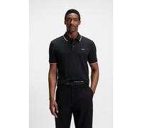 BOSS Polo in piqué di cotone con profili a contrasto - Style Parlay 190, 50494697 Nero L