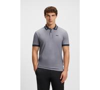 BOSS Polo in piqué di cotone con stampa a pois - Style Polo TL, 50544482 Grigio XXXL