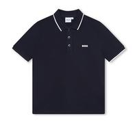 BOSS - Polo Maniche Corte Blu 100% Cotone 12ANNI