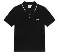 BOSS - Polo Maniche Corte Nero 100% Cotone 12ANNI