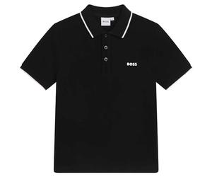 BOSS - Polo Maniche Corte Nero 100% Cotone 3MESI