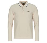 BOSS Polo maniche lunghe Plisy in Beige EU XL